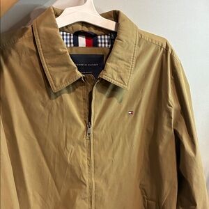 Tommy Hilfiger Tan Jacket with Checkered Lining